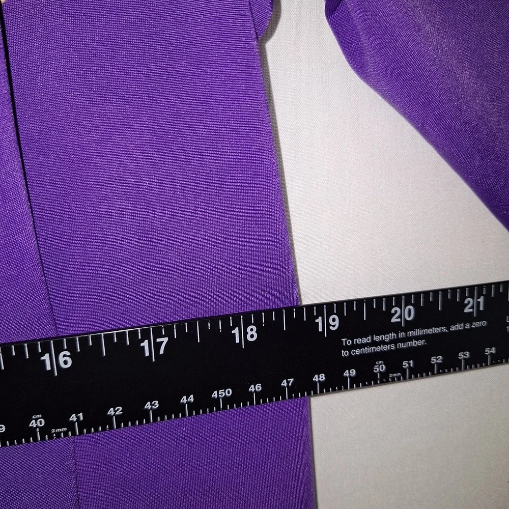Vintage Salon Studio Purple LP‎ 90s Open-front Cardigan Beaded Embellishments